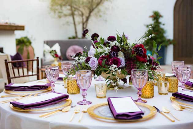 Lavender & Red Wedding featured on Every Last Detail – Luxe Linen