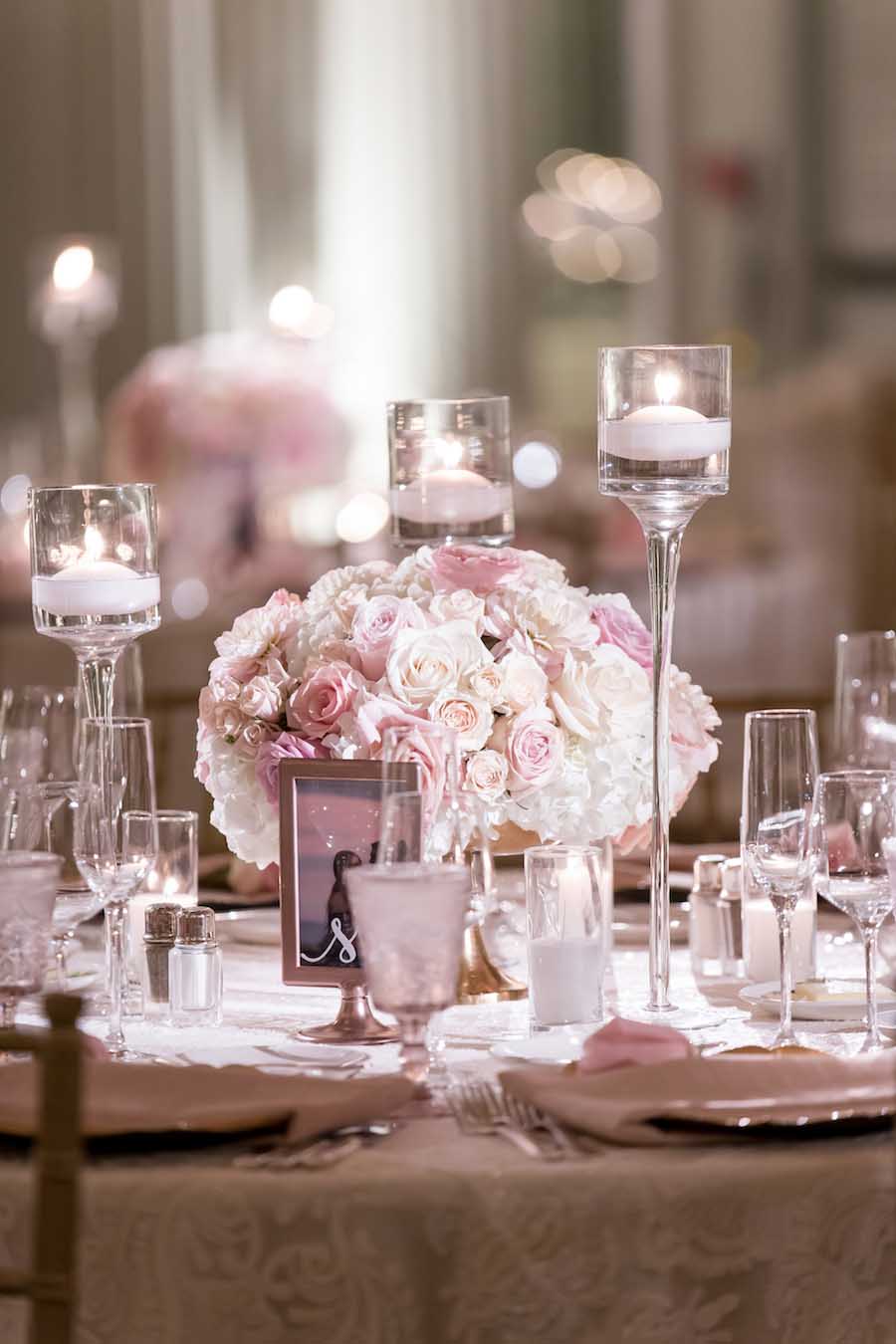 Casa Del Mar Wedding Reception table decor
