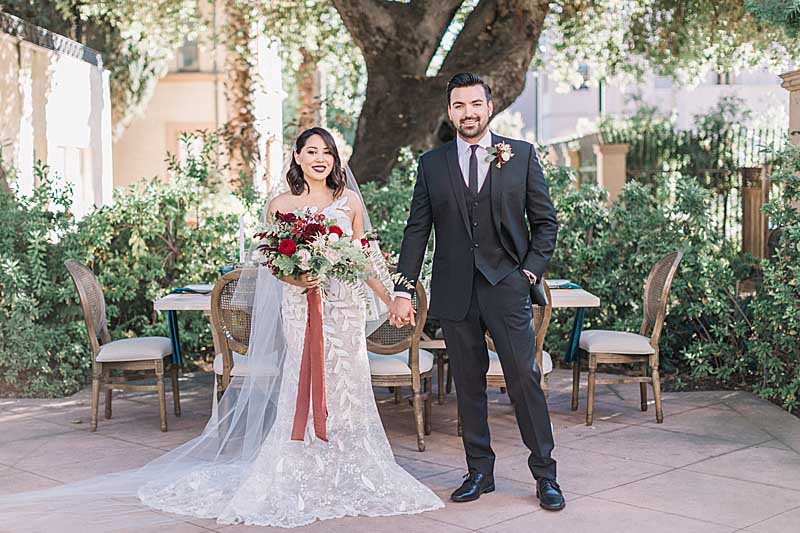 Romantic Jewel-Toned Wedding Featured on Southern California Bride