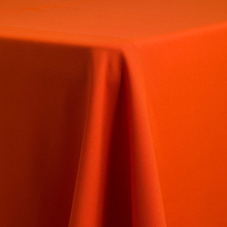 Burnt Orange Polyester Poplin