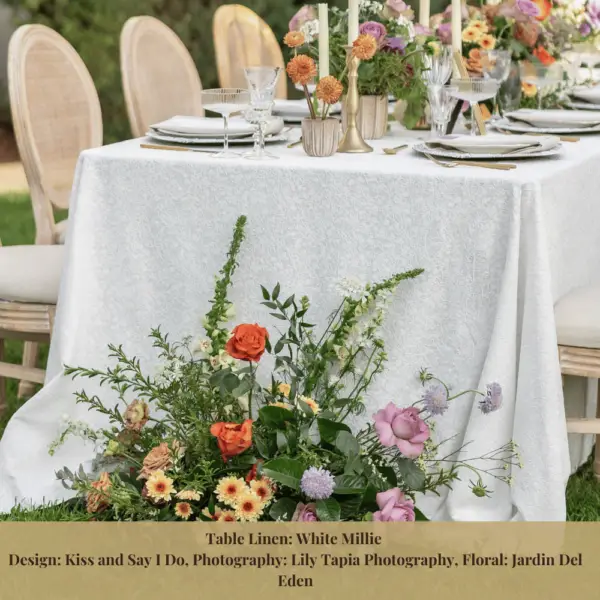 White Millie Table Linen