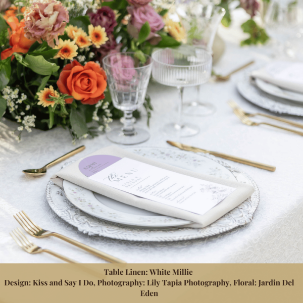 White Millie Table Linen
