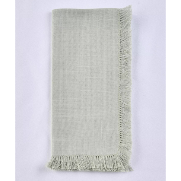 Sage Fringe Napkin
