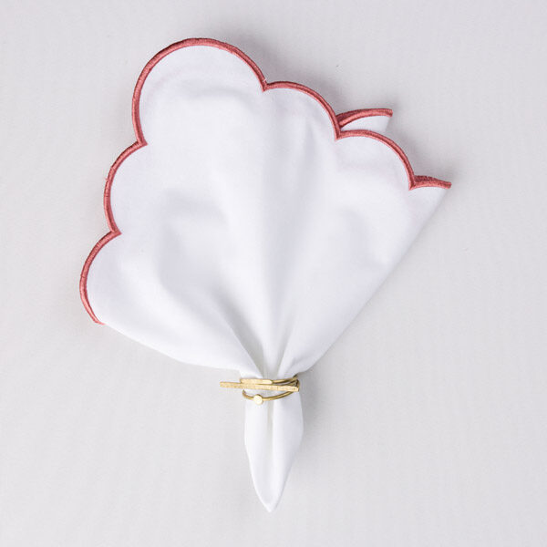 Marsala Scallop Edge Napkin