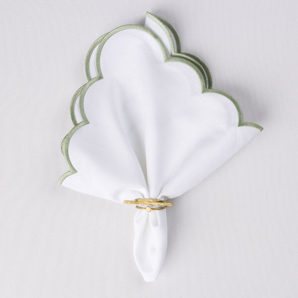 Willow Scallop Edge Napkin