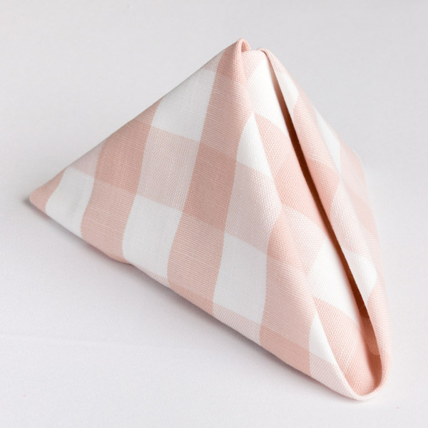 Blush Checkers Napkin