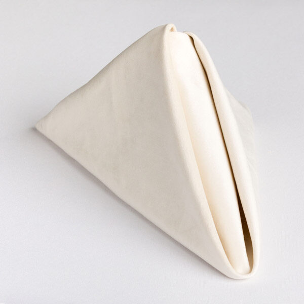 Ivory French Velvet Napkin